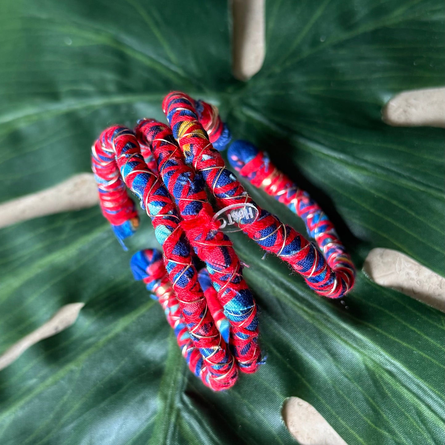 Red & Denim 3 Pulseras